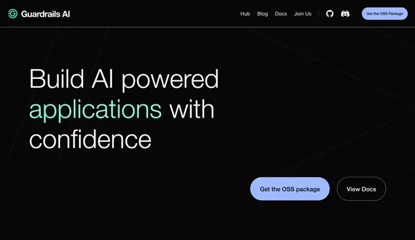 Guardrails AI - Landing design inspiration