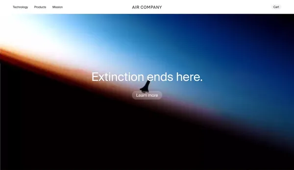 AIR COMPANY | Carbon Technology Leader for a Decarbonized Future - Landing design inspiration
