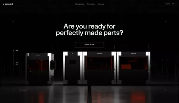 Intrepid Automation - Landing design inspiration