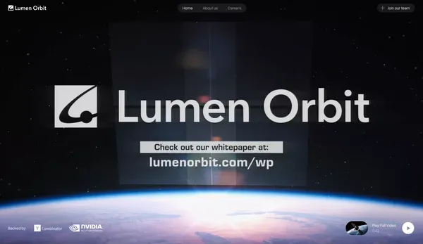 Lumen Orbit - Landing design inspiration