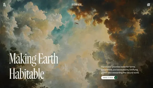 Making Earth Habitable - Landing design inspiration