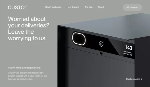 Custo - About - About Us  design inspiration