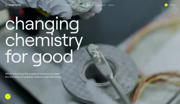 Enginzyme - Landing design inspiration