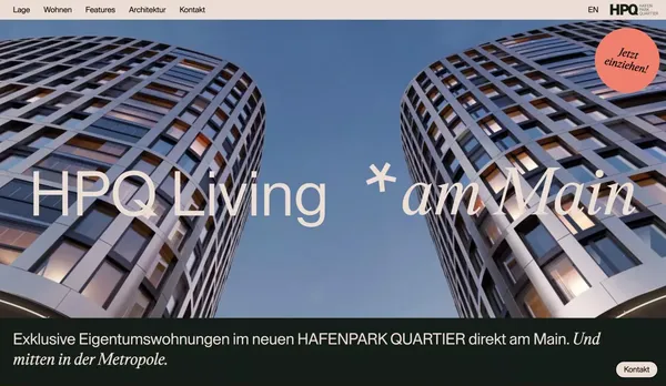 HPQ Frankfurt - Landing design inspiration