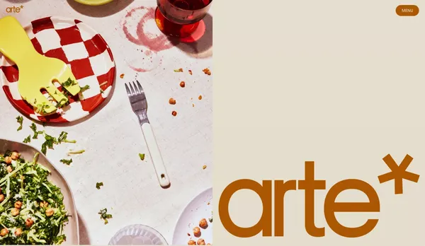 arte* - Landing design inspiration