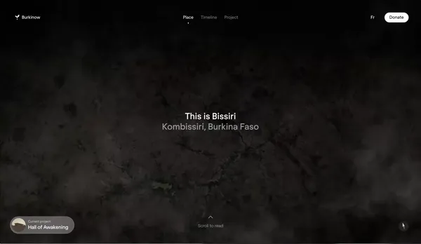 Burkinow: Bissiri - Landing design inspiration