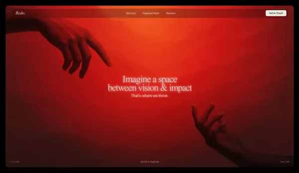 Redo Media - Landing design inspiration