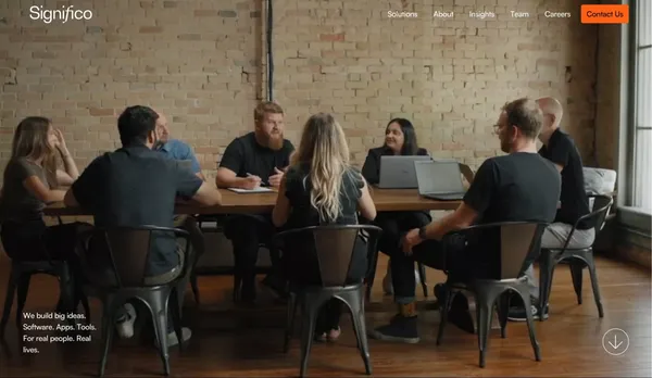 Significo: Revolutionizing Healthcare with Human-Centric Software - Landing design inspiration