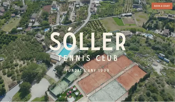 Sóller Tennis Club - Landing design inspiration