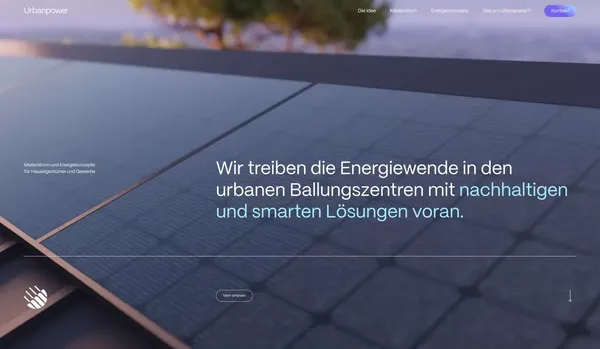 Mieterstrom und Energiekonzepte von Urbanpower - Landing design inspiration