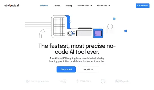 Data Science without Code | Obviously AI - Landing design inspiration