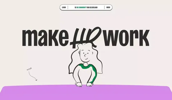 Make HR Work | Wij verbinden HR-professionals - Landing design inspiration