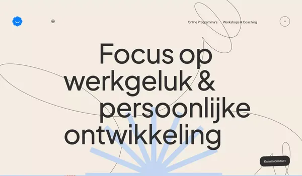 Happybase | De thuisbasis voor werkgeluk en persoonlijke ontwikkeling - Landing design inspiration