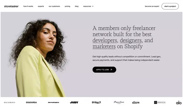 Become an Expert - Landing design inspiration