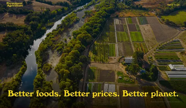 Permanent Agriculture - Landing design inspiration