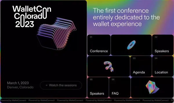 WalletCon - Landing design inspiration
