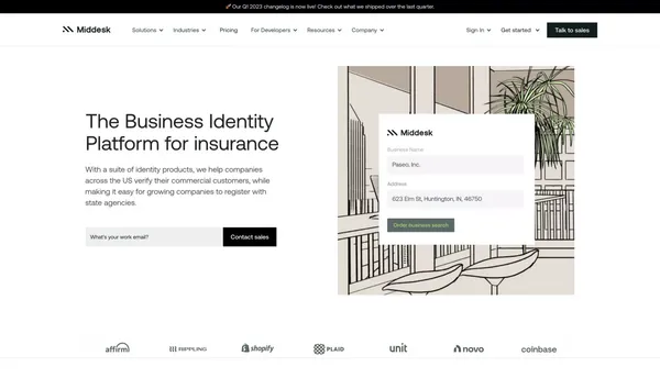 Middesk | Leading Business Identity Platform - Landing design inspiration