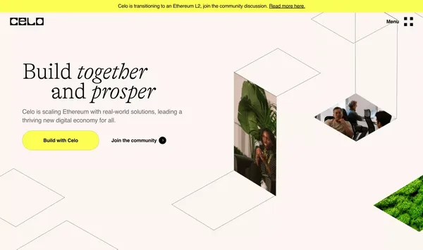 Celo - Landing design inspiration