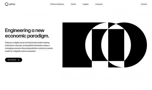 Home | Galaxy — Engineering a new economic paradigm. - Landing design inspiration