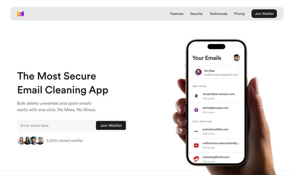 Happy Inbox - Landing design inspiration