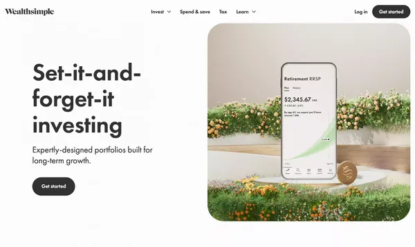 Wealthsimple: Investing, Regulated Crypto, Stocks & ETFs - Landing design inspiration