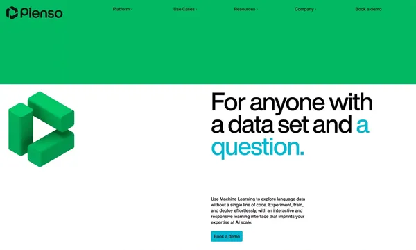 Pienso - Landing design inspiration
