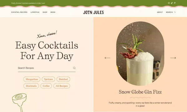 Join Jules - Landing design inspiration