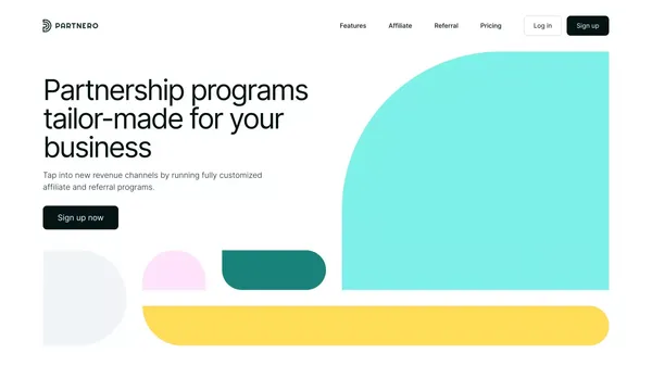 Partnero - Landing design inspiration