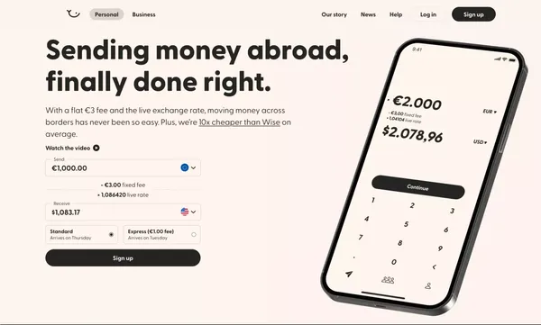 Sending money abroad, finally done right. | Atlantic Money - Ecommerce design inspiration