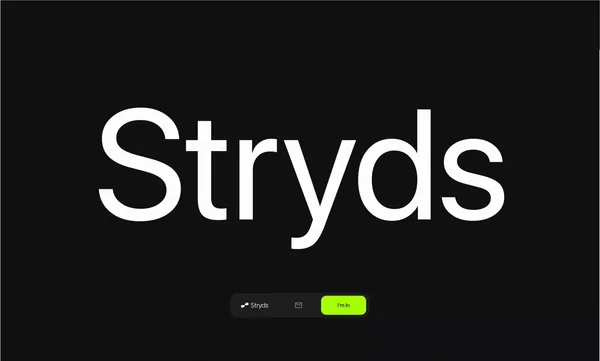 Stryds - Landing design inspiration