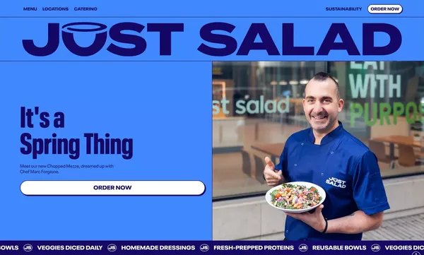 Salad Near Me | Just Salad - Landing design inspiration