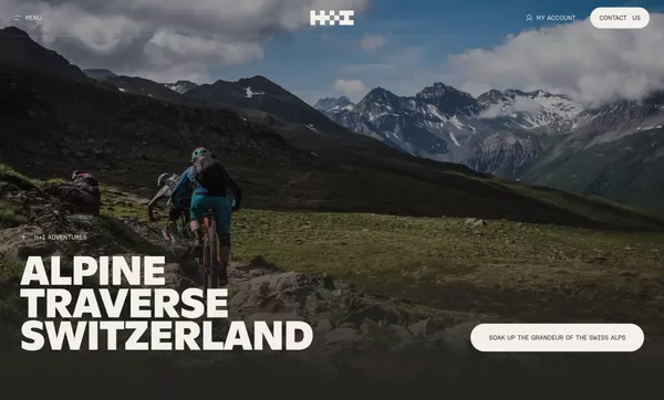 Award Winning Worldwide Mountain Bike Tours | H+I Adventures - Landing design inspiration