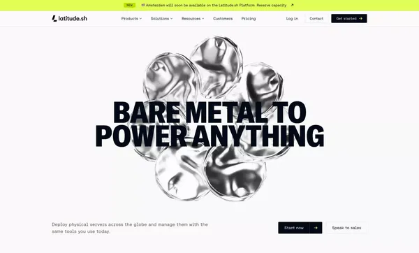 Latitude.sh | The global platform for bare metal - Latitude.sh - Landing design inspiration