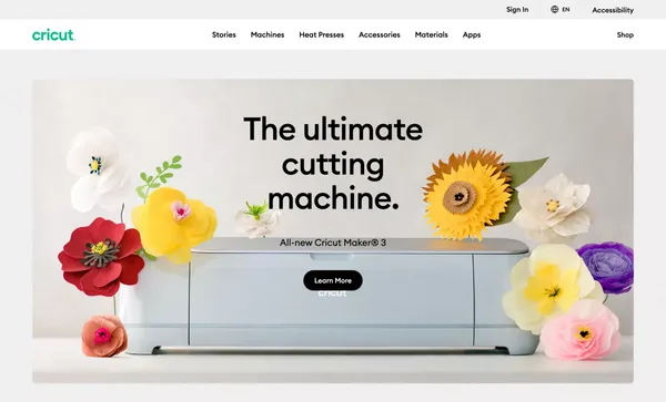 Cricut Home - Landing design inspiration