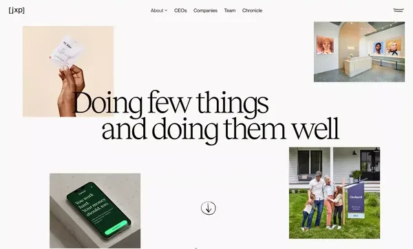 Juxtapose - Landing design inspiration