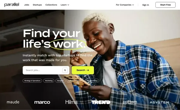 Find your life's work. - Landing design inspiration
