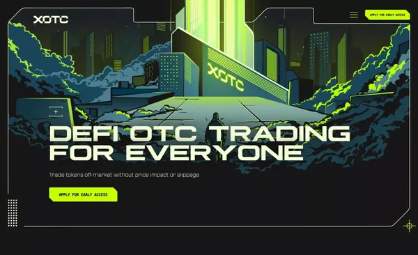 XOTC - OTC Trading For Everyone - Landing design inspiration
