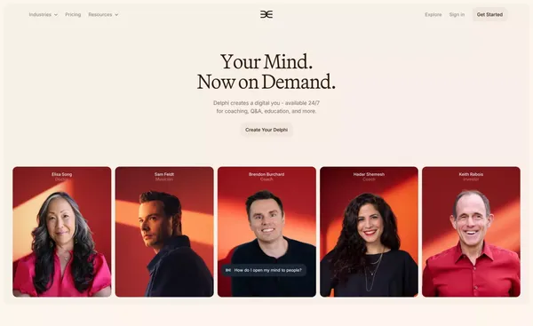 Delphi | Scale Your Insight. Stay Focused on What Matters. - Landing design inspiration