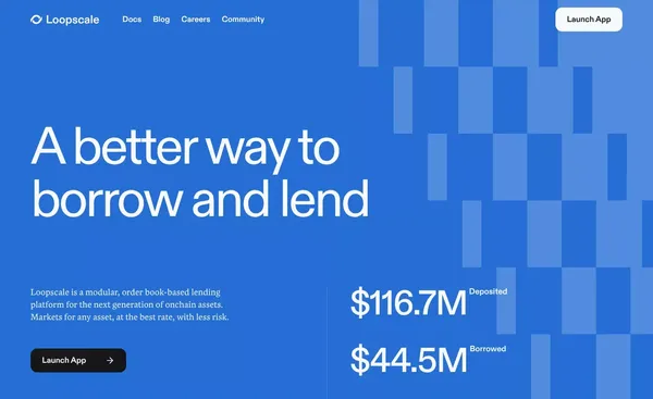 Loopscale - Landing design inspiration