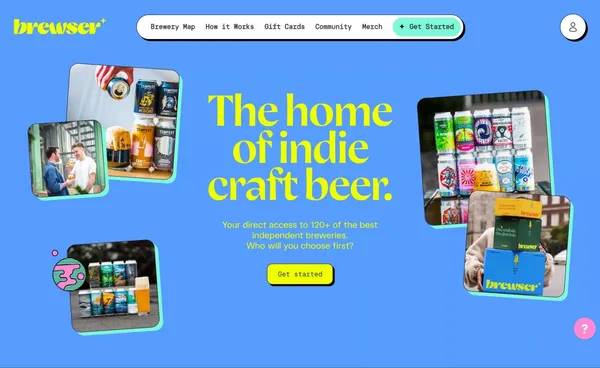 Brewser The UK's Top Rated Beer Club. - Landing design inspiration