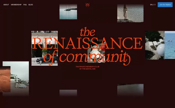 Satius – The Renaissance of Community - Landing design inspiration