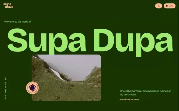 SupaDupa - Let's build good companies! - Landing design inspiration