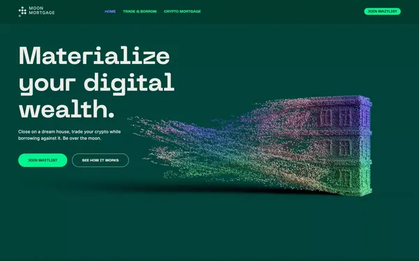 Moon Mortgage - Landing design inspiration