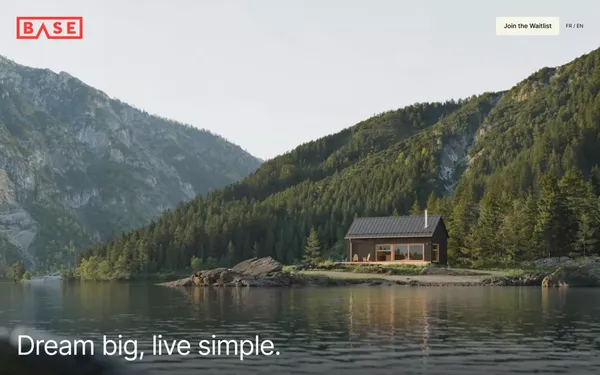 Base Habitation – Let the wild in. Find your Base. - Landing design inspiration