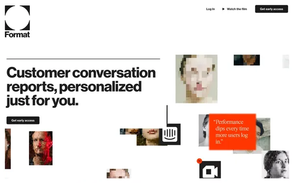 Format - Landing design inspiration
