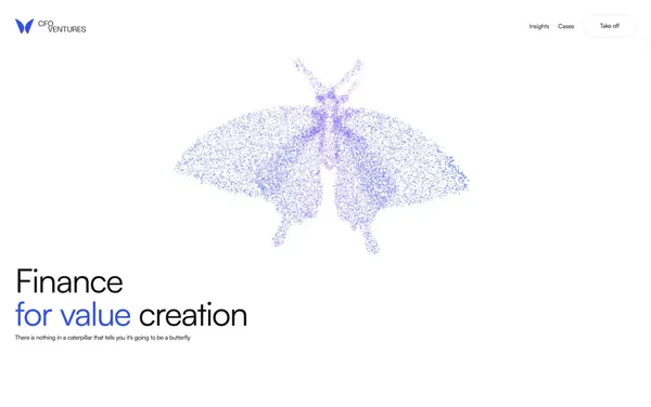 CFO Ventures - Landing design inspiration
