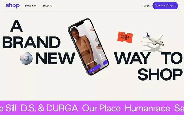 Shop puts everything you love about shopping (and more) into one, convenient place - Landing design inspiration