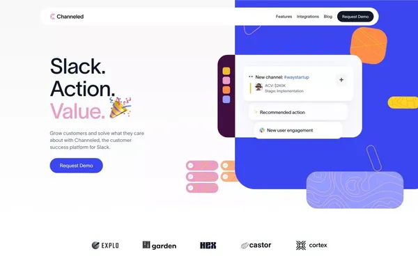 Channeled - Landing design inspiration