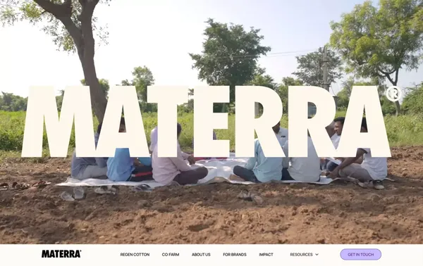 Materra 🌱 Future-Proof Cotton - Landing design inspiration