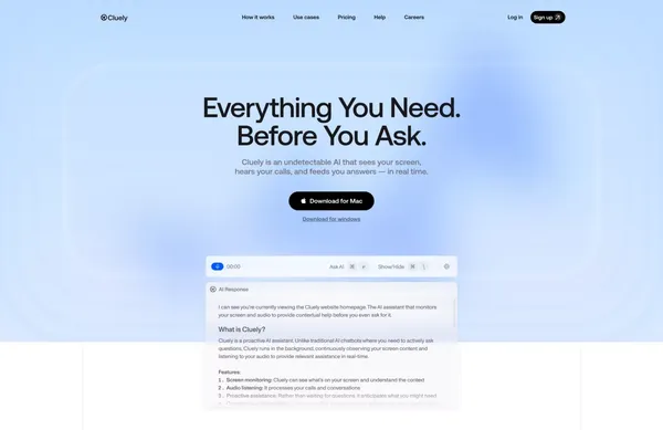 Cluely - Landing design inspiration
